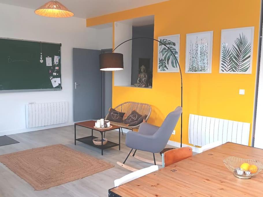 Loft Avec Jardin Au Bord De L'Eau Au Rdc D'Une Ancienne Ecole Plougastel-Daoulas Luaran gambar